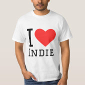 T-shirt J'aime indie (Devant)