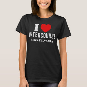 T-shirt J'aime Intercourse Pennsylvanie