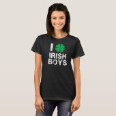 T-shirt J'aime Irlandais garçons St. Patrick Débardeur de  (Devant entier)