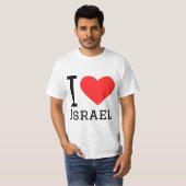 T-shirt J'aime Israël (Devant entier)