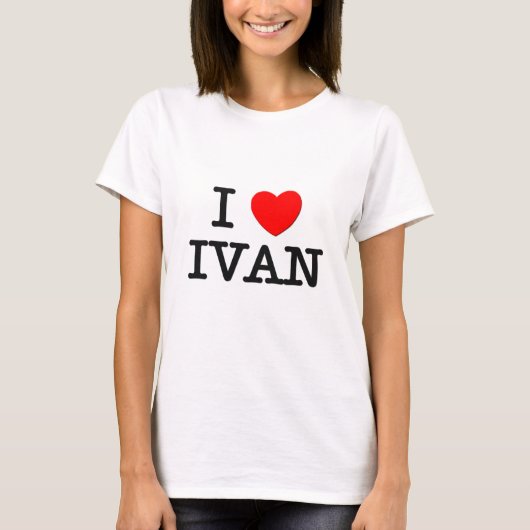 T-shirt J'aime Ivan (Devant)