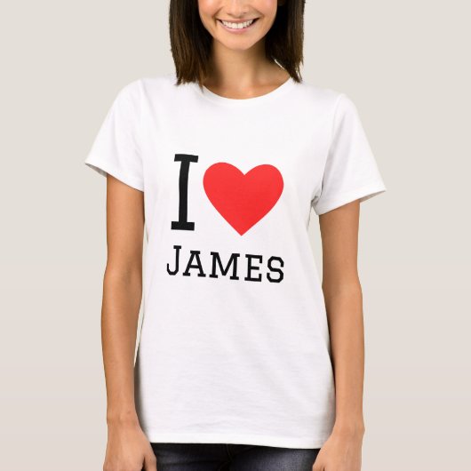 T-shirt J'aime james (Devant)