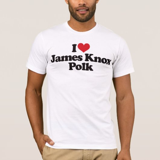 T-shirt J'aime James Knox Polk (Devant)