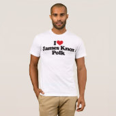 T-shirt J'aime James Knox Polk (Devant entier)