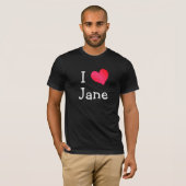 T-shirt J'aime Jane (Devant entier)