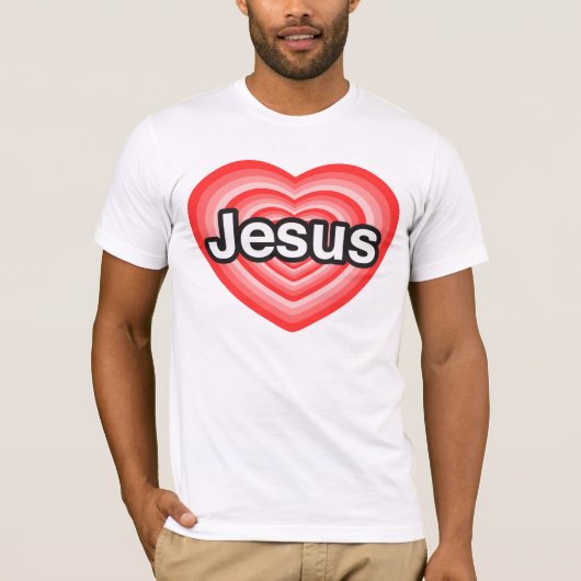 T-shirt J'aime Jésus (Devant)