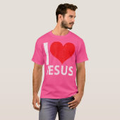 T-shirt J'aime Jésus (Devant entier)