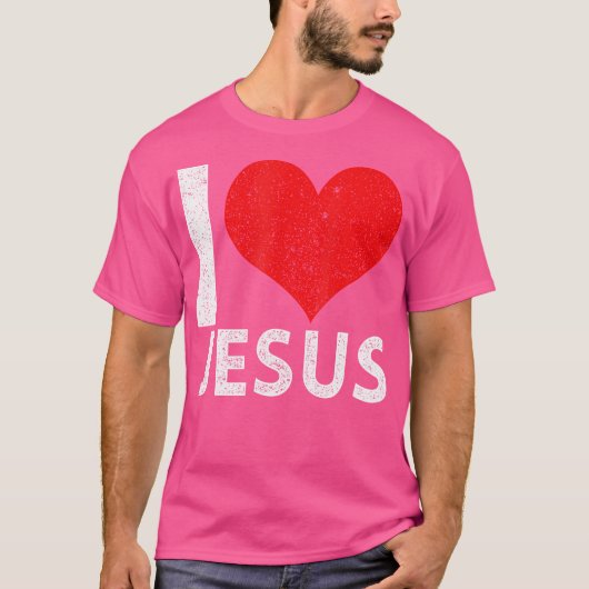 T-shirt J'aime Jésus (Devant)