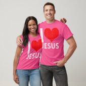 T-shirt J'aime Jésus (Unisexe)