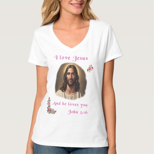T-shirt J'aime Jésus (Devant)