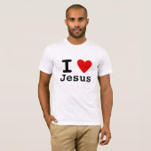T-shirt J'aime Jésus (Devant entier)