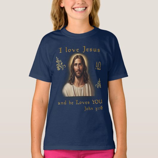 T-shirt J'aime Jésus (Devant)