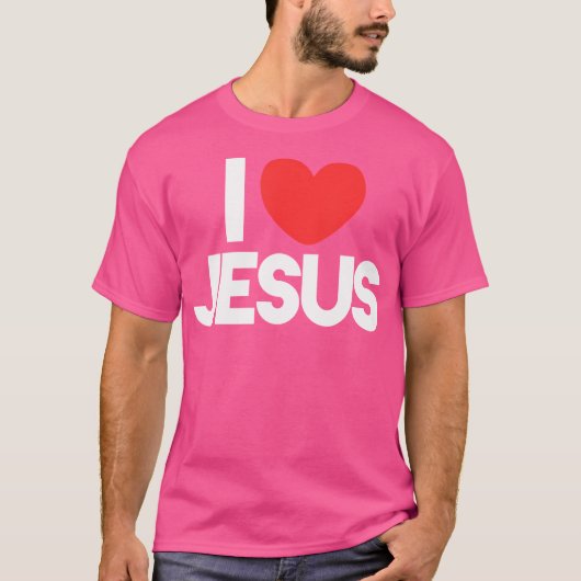 T-shirt J'aime Jésus (Devant)
