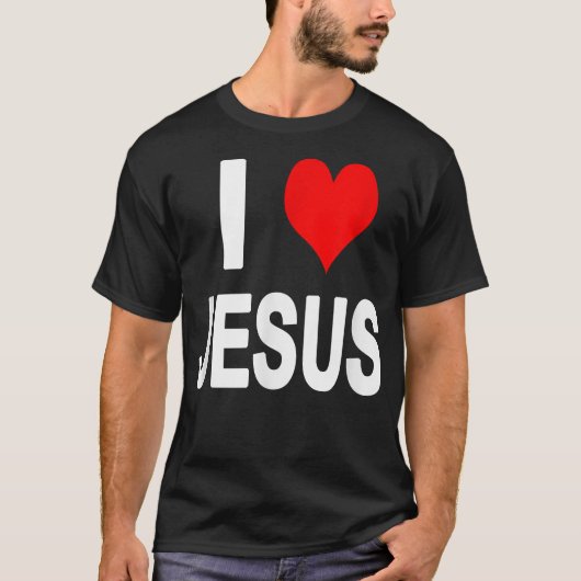 T-shirt J'aime Jésus  (Devant)