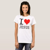 T-shirt j'aime Jésus (Devant entier)