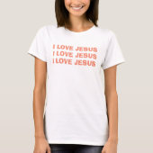 T-shirt J'aime Jésus chrétien (Devant)