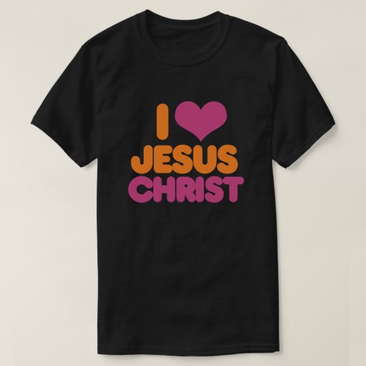 T-shirt J'aime Jésus-Christ (Design devant)