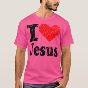 T-shirt J'aime Jésus Christ Citation Chrétienne Enfant