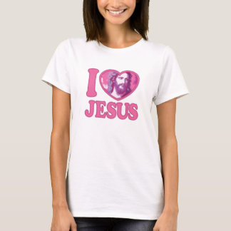 T-shirt j'aime jésus - coeur