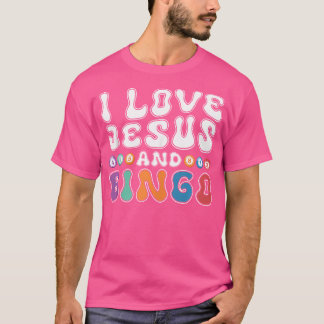 T-shirt J'aime Jésus et Bingo Jeux de société à Croix chré