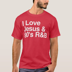 T-shirt J'aime Jésus et la musique religieuse drôle de RB