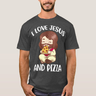 T-shirt J'Aime Jésus Et La Pizza 