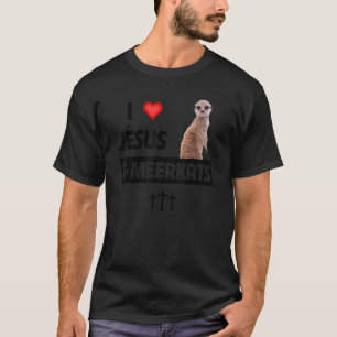 T-shirt J'aime Jésus et les suricates Maman Papa Amour chr