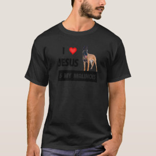 T-shirt J'Aime Jésus Et Mon Malinois Belge Maman Et Papa C