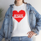 T-shirt J'aime Jésus pixel art