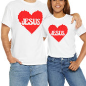 T-shirt J'aime Jésus pixel art