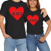 T-shirt J'aime Jésus pixel art