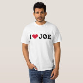 T-SHIRT J'AIME JOE (Devant entier)