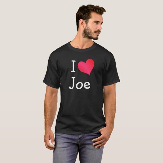 T-shirt J'aime Joe (Devant entier)