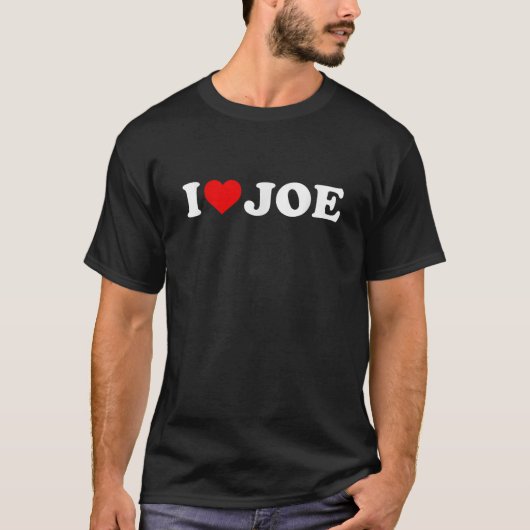 T-shirt J'aime Joe Heart Biden (Devant)