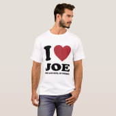 T-SHIRT J'AIME JOE KEVIN ET NICK, BIEN SÛR. (Devant entier)
