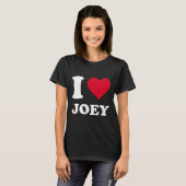 T-shirt J'Aime Joey (Devant entier)