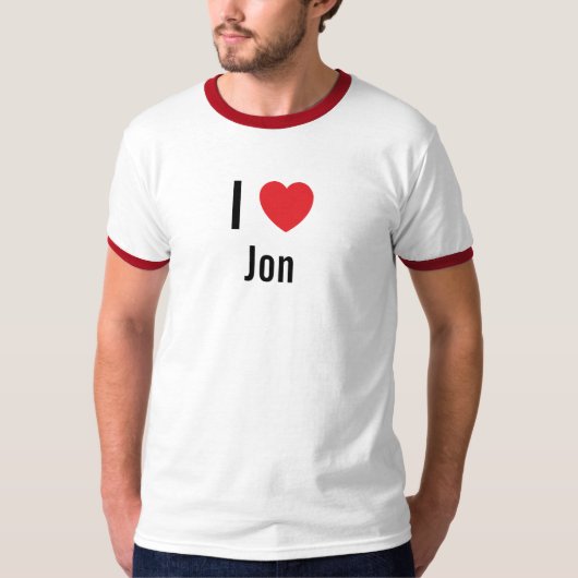 T-shirt J'aime Jon (Devant)