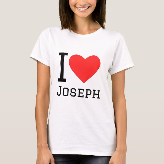 T-shirt J'aime joseph (Devant)