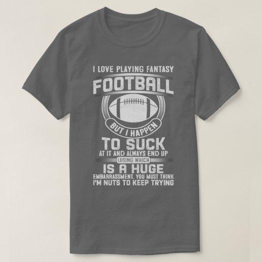 T-shirt J'aime jouer au football imaginaire (Design devant)