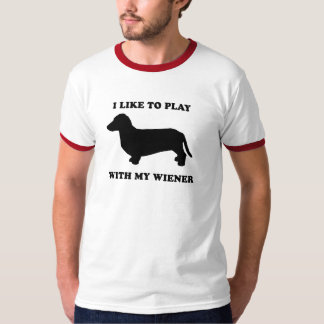 T-shirt J'aime jouer avec ma saucisse