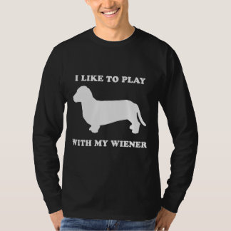 T-shirt J'aime jouer avec ma saucisse