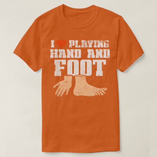 T-shirt J'Aime Jouer Main Et Pied (Design devant)