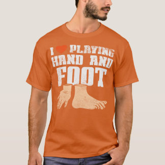 T-shirt J'Aime Jouer Main Et Pied