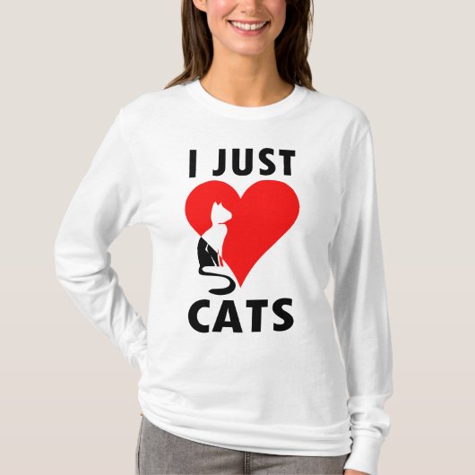 T-SHIRT J'AIME JUSTE DES CHATS (Devant)