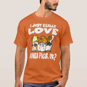 T-shirt J'Aime Juste Les Cochons De Guinée Ok
