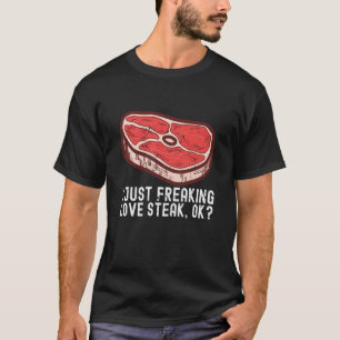 T-shirt J'Aime Juste Steak Raw Steak Viande Alimentation B