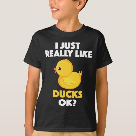 T-shirt J'aime juste vraiment des canards corrects ? (Devant)