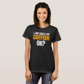 T-shirt J'aime juste vraiment le poisson-chat Ok (Devant entier)