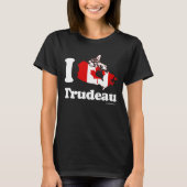 T-shirt J'aime Justin Trudeau (Devant)