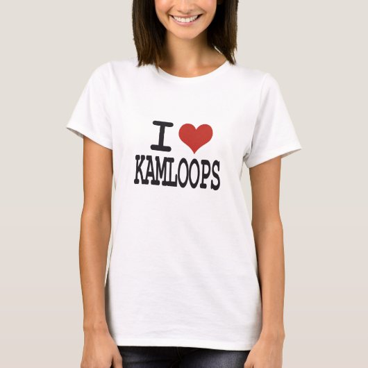 T-shirt J'aime Kamloops (Devant)